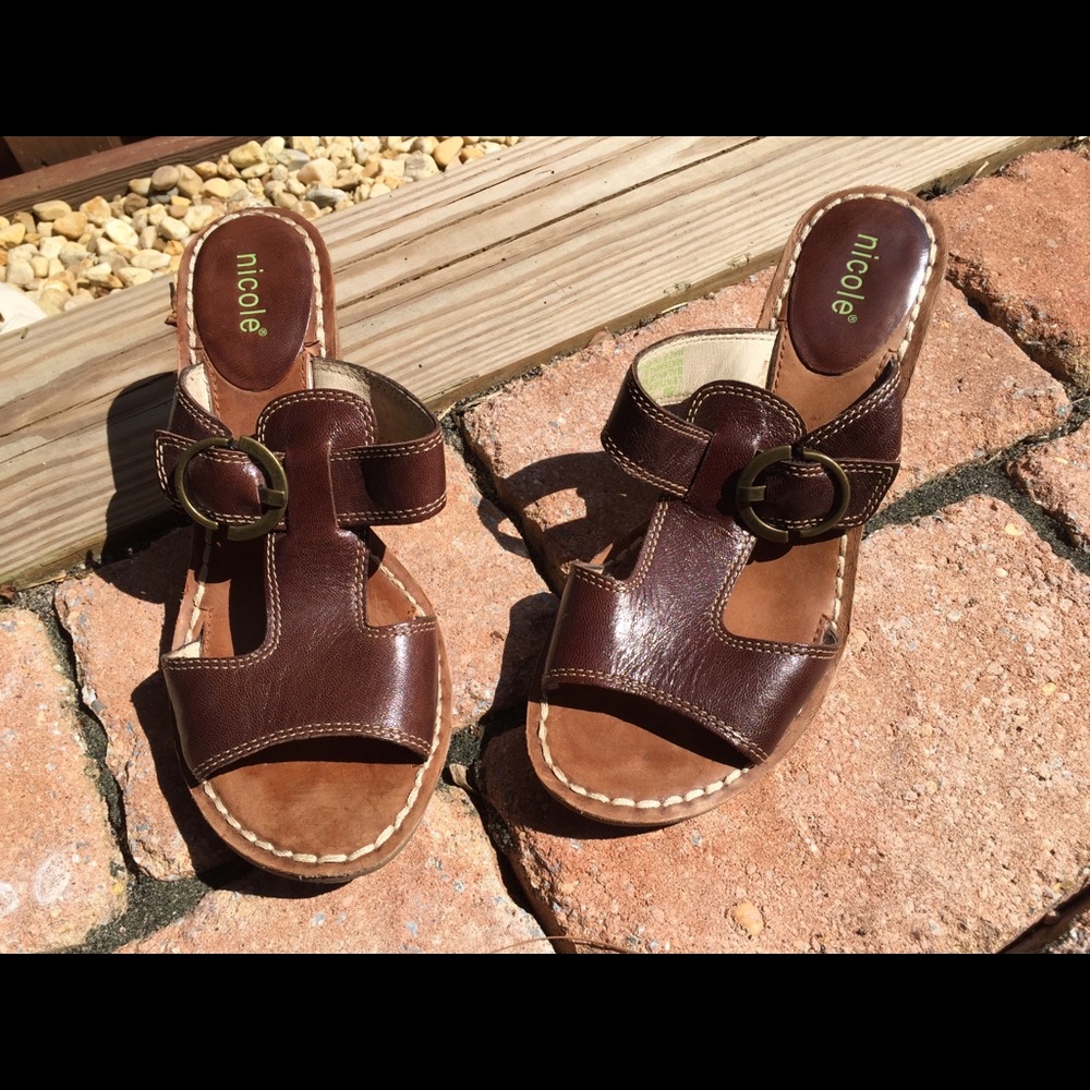 Brown Leather Heels